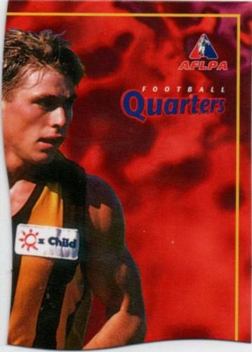 1995 Bewick Enterprises AFLPA Football Quarters #45 Shane Crawford Front
